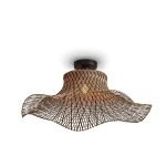 Good&Mojo Luce da soffitto Ibiza Bambù Marrone L | Adatto per 1x E27 