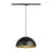 SLV Luce A Binario Luce Pendente Forchini M 40 1-Fase Acciaio Nero | Adatto per 1x E27 