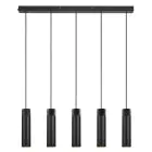 Nordlux Tilo Luce Pendente Metallo Nero | Adatto per 5x GU10