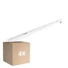 Confezione Multipack 4x Noxion Reglette Click V2 LED T8 | Adatto per 1x 150cm Tubo LED