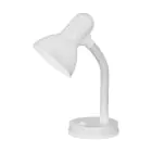 Eglo Lampada Da Tavolo Basic Acciaio Bianca | IP20 - Adatto per 1x E27 